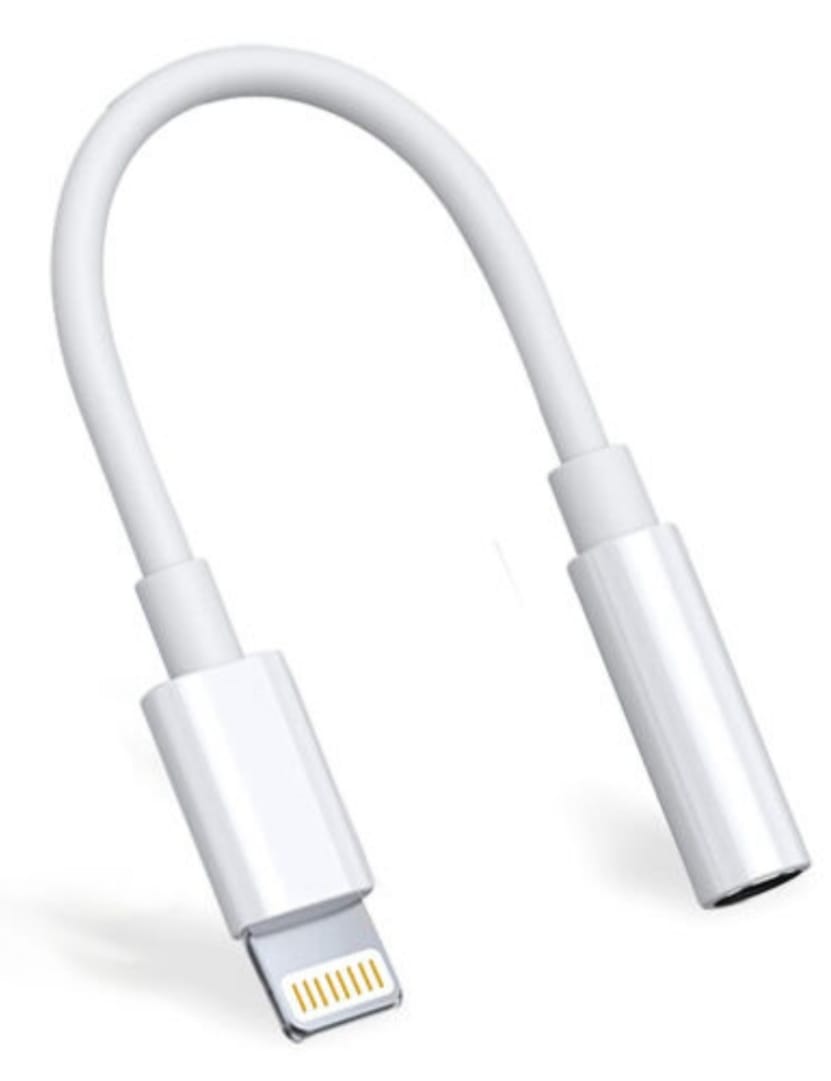 Adaptador Apple Lightning a Jack 35mm - Blanco