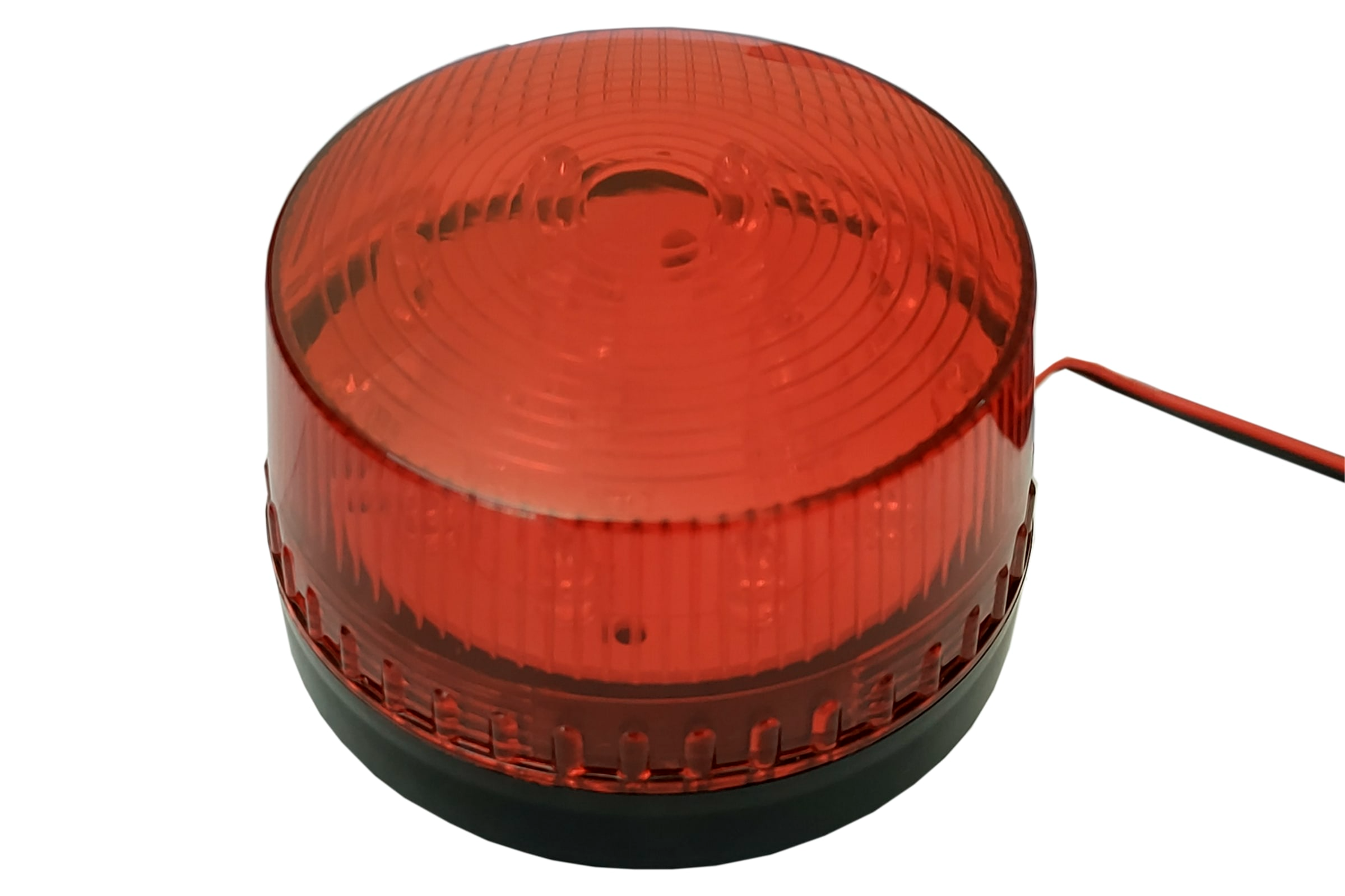 BALIZA ESTROBOSCOPICA COLOR ROJA 12VDC VV-15LED