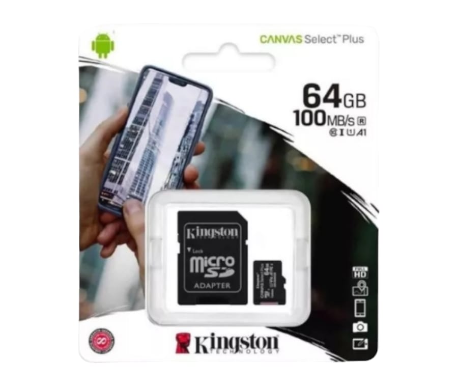 MICRO SD KINGSTON 64GB CON ADAPTADOR