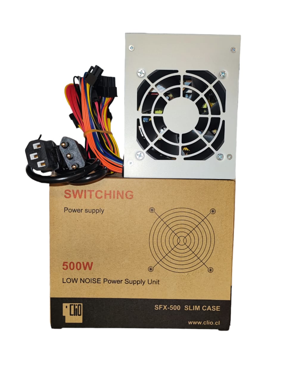 Fuente de Poder PCTronix 500W Slim S603, 2 SATA