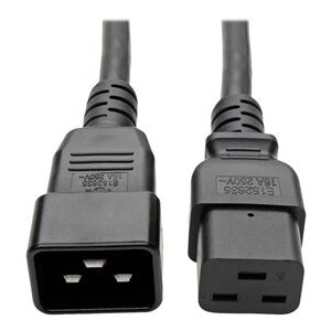 P004-006 Cable de Alimentación, IEC 60320 C14, IEC 60320 C13, 1.8 m, 10 A, 250 VAC, Negro