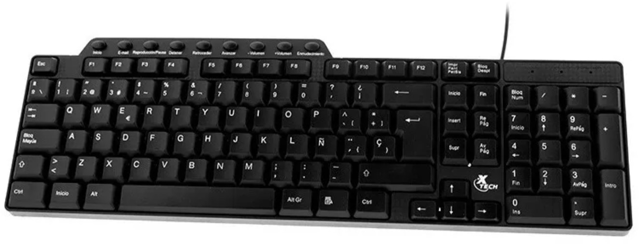 Xtech Teclado Multimedia USB Negro XTK-160S