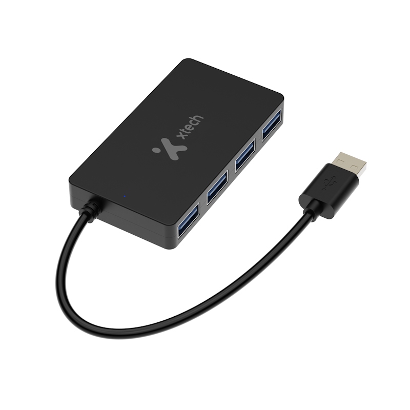 HUB Concentrador Xtech XTC-391 USB a 4 puertos USB 3.0