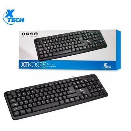 Teclado cableado usb Xtech XTK-092S español (XTK-092S)